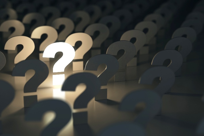 rows of question marks
