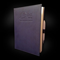 Navy Leatherbound Journal with Ballpoint Pen 